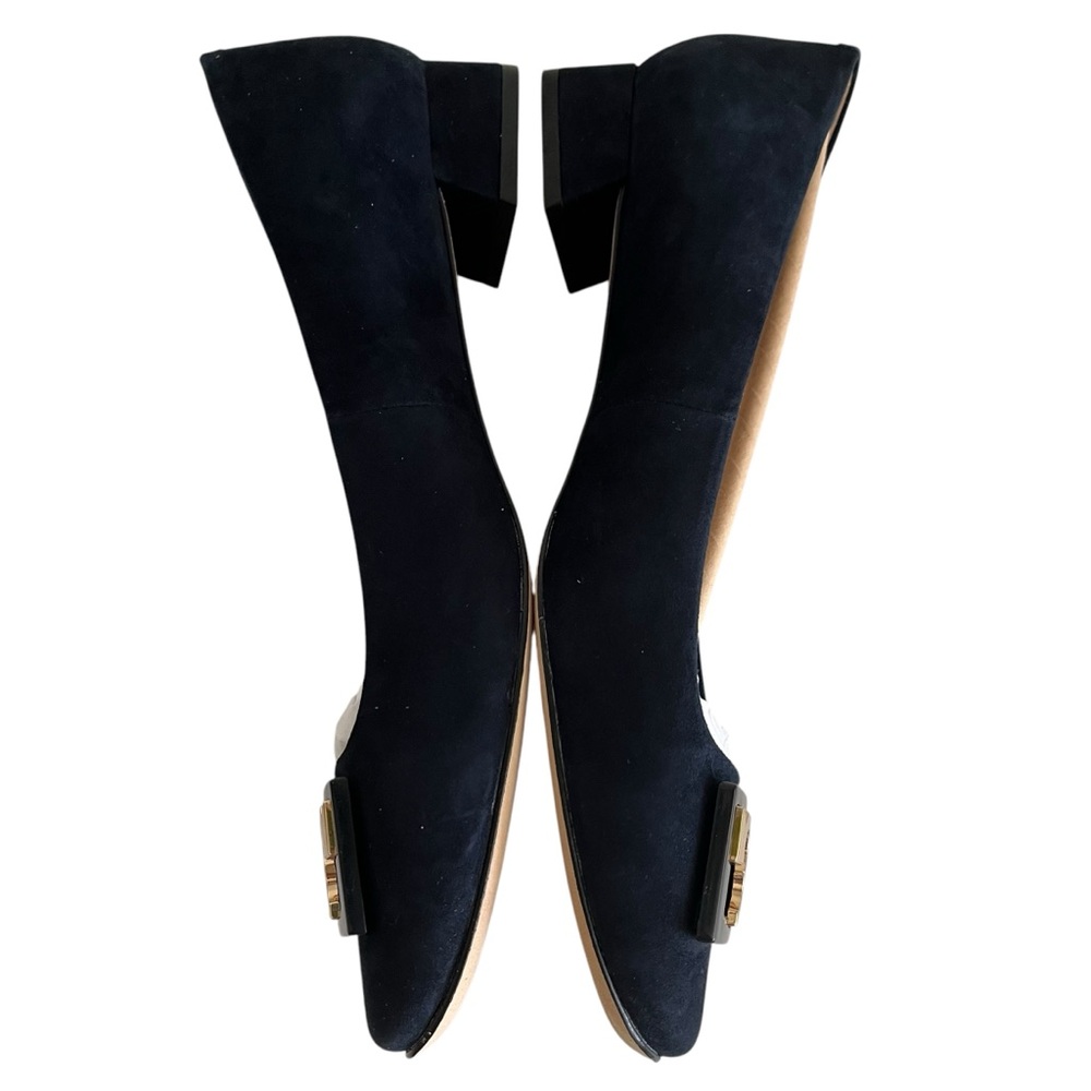 Tory Burch "GiGi" Suede Pump in Tory Navy Blue 8.5 - Picture 3 of 8